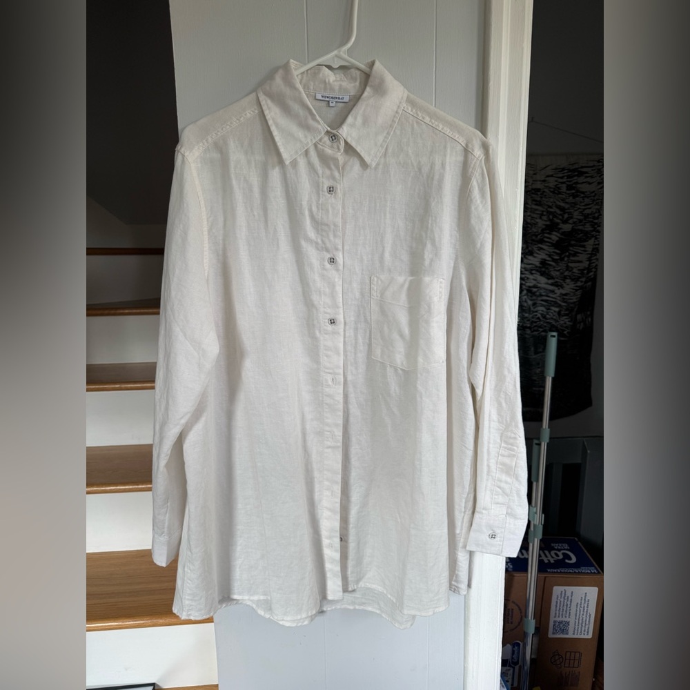 Cotton/Linen We Wore What Button Down